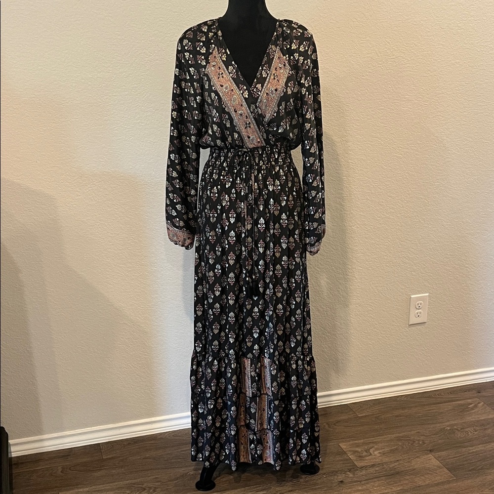 Maxi Boho Dress Long Sleeve